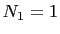 $ N_1=1$