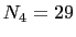 $ N_4=29$