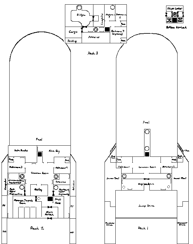 courier deck plans
