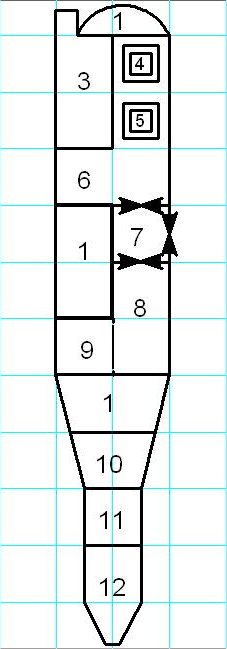 Deckplan of Utensil class Fighter