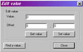 Edit Value dialog
