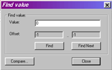 Find Value dialog
