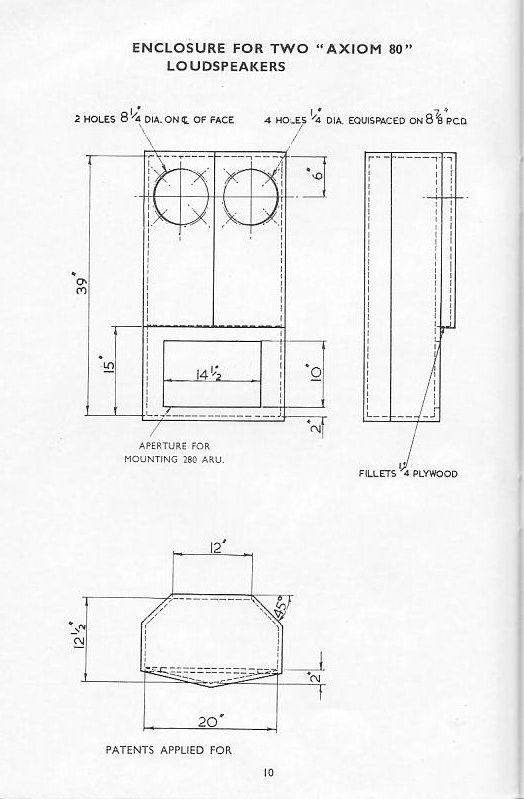 Goodmans - Enclosure for Two �Axiom 80� Drivers