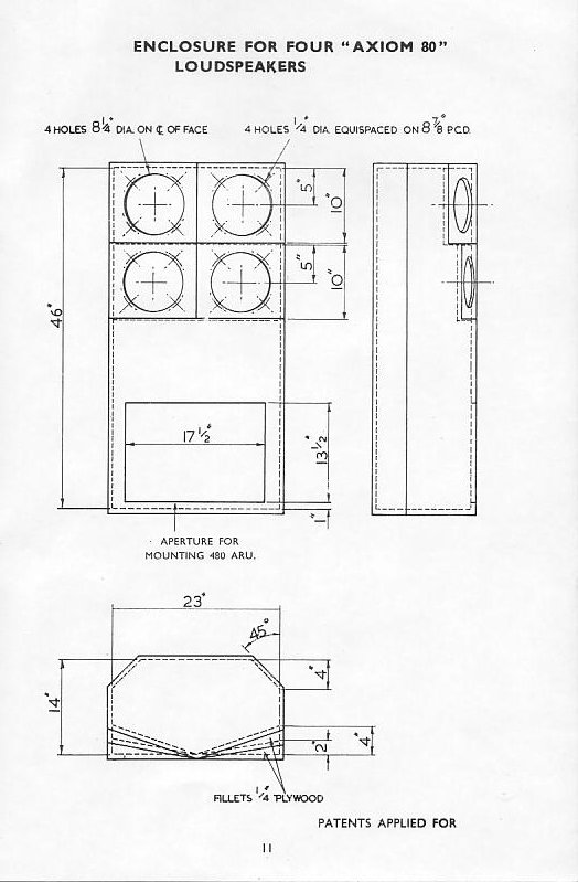 Enclosure for Four �Axiom 80� Drivers