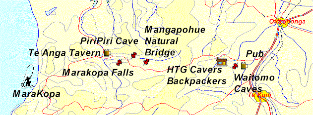 Waitomo fun map