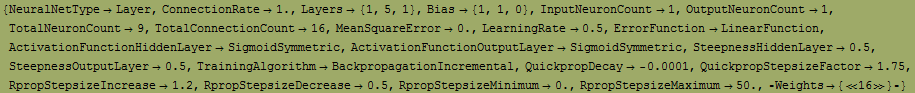 RowBox[{{, RowBox[{NeuralNetTypeLayer, ,, RowBox[{ConnectionRate, , 1.}], ,, L ... , 50.}], ,, ⁃Weights  {16}⁃}], }}]