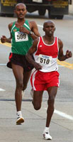Race winner Francis Brown