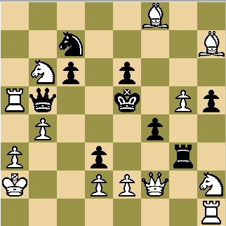 5B2/2n4B/1Np1p3/Rq2k1Pp/1P3p2/P2p2r1/K2PPQ1N/8