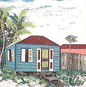 Antigua painting "Country Home" by Freeston E. Williams.