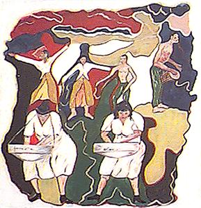 Antigua painting "Spirit of Mass" by Freeston E. Williams.