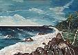 Antigua painting "Fort James Beach" by Freeston E. Williams.