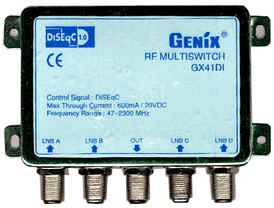 4 way DiSEqC switch