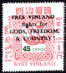 45 cents Independence overprint.