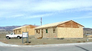All trusses installed