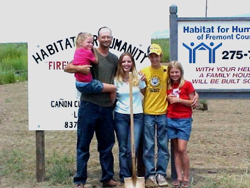 The Baumann Family at Groudbreaking