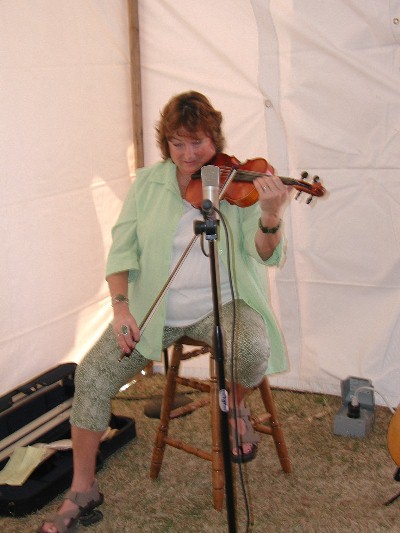 She played in the Wine Tent