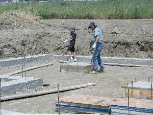 Footing Forms Removed