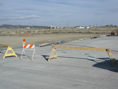 View of our 4 lot property looking NE