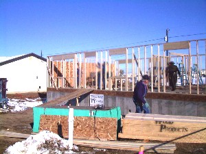Front(West) Wall Framing