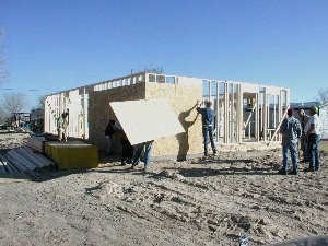 Exterior framing put up  Nov 17