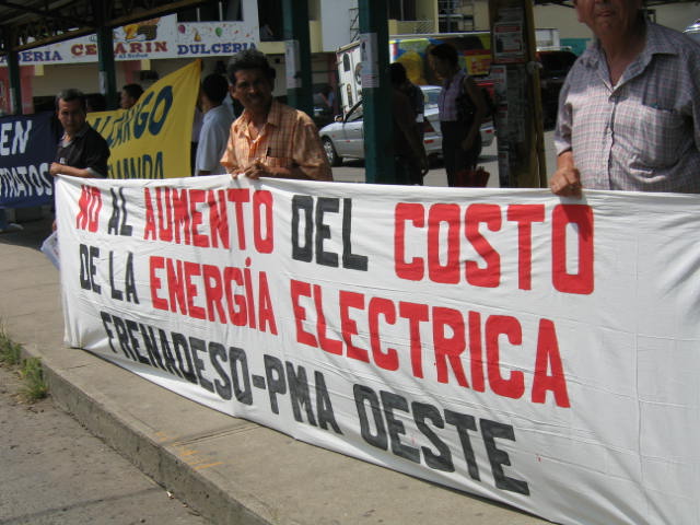 Manifestantes el 23 de enero