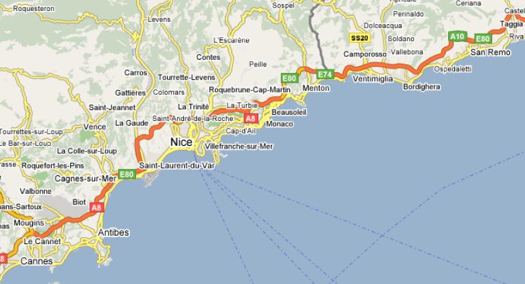 Nice, conveniently located on the French Riviera