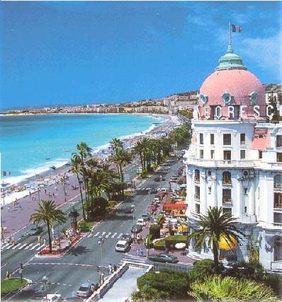 The famous Negresco Hotel