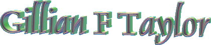 3d image of my name Gillian F Taylor.