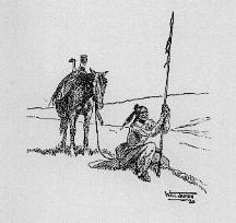 drawing of Indian scout