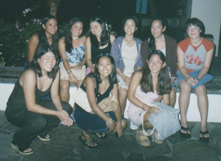 top L-R Chan, Sachi, Tine, Lyse, Melz, (melz cousin) Bottom L-R Kellah, Lisa, Kim