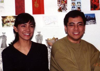 Ricky and wife, Cecille