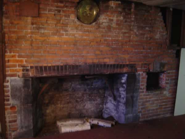 Fireplace on lower level.
