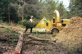 Chipper provides mulch