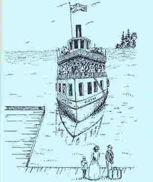 There was regular ferry service from as far as Kingston
