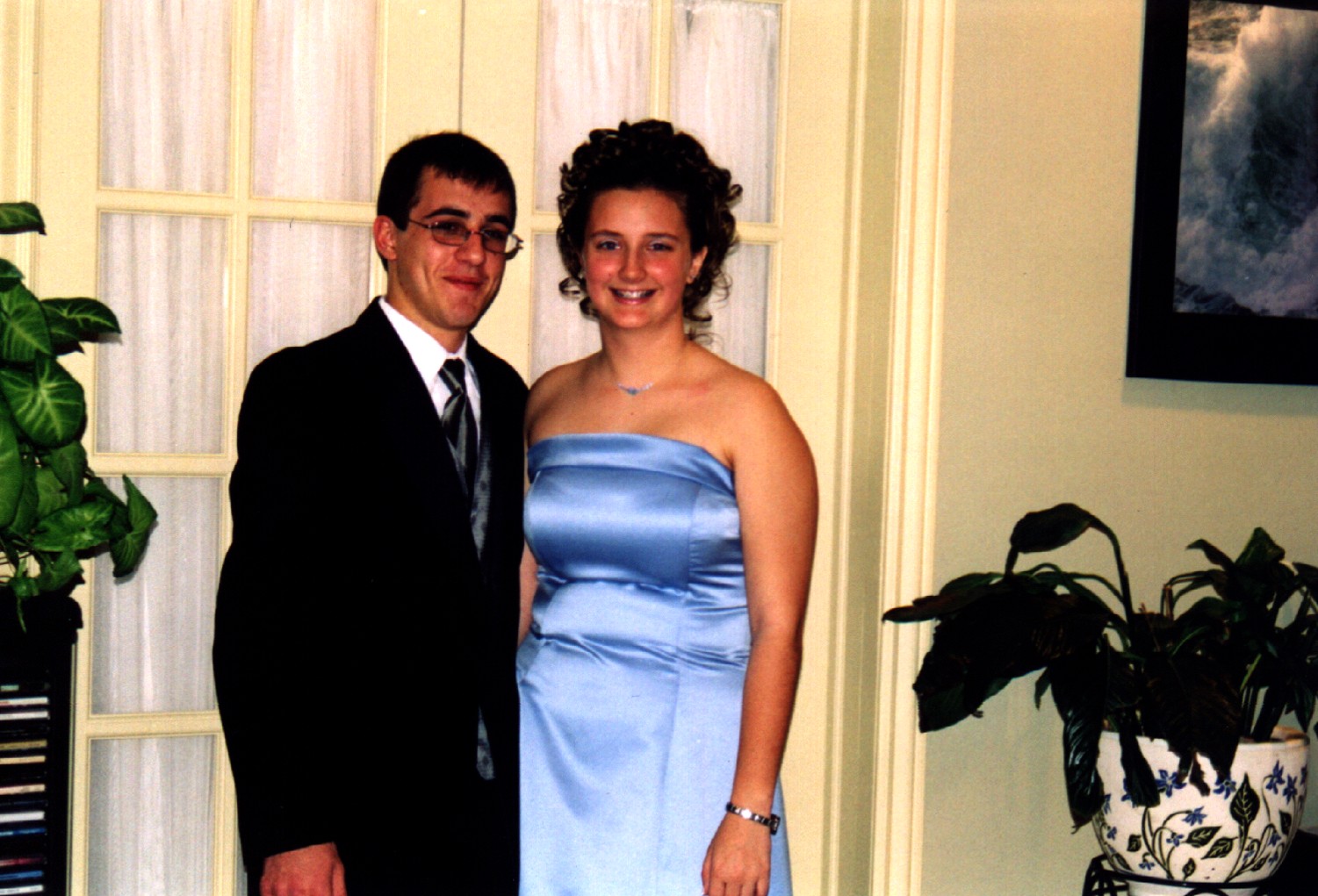 Prom - Me and Dave (confused at what camera to stare at)