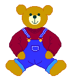 This teddy bear's name is Gene bear.