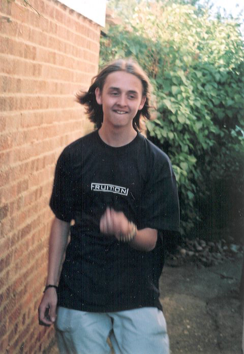 Simon Modeling the Navt T shirt