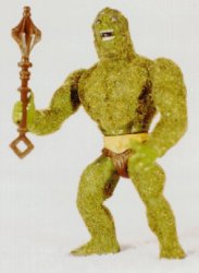 Not only does he have mossy skin, he's pine scented. I am NOT joking.