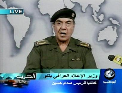 Mohammed Saeed al-Sahhaf, Iraqi propaganda...uh I mean, "information" minister has just released his statements regarding the loss of Bagdad to coalition forces.&nbsp; Mr. al-Sahhaf released this statement only to By Candle Light and it can not been seen any where else.&nbsp; 