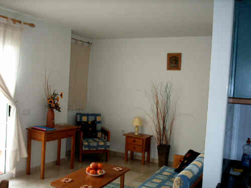 Lounge of one bedroom apartment for rent Furteventura