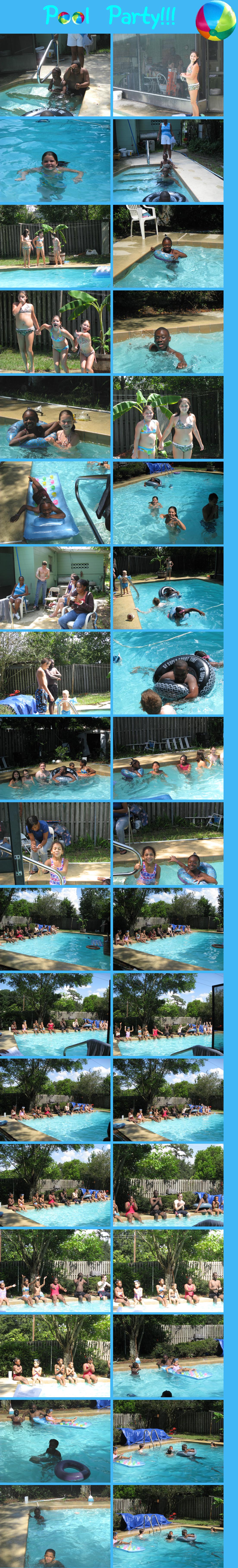 Young Believers' pool party at the Swift family home - July 20, 2008
