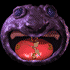 Freak screensaver model - FREE - from Clock Domain.com - 3D animated  - Shows you the time using a funny, froggy monster face. 