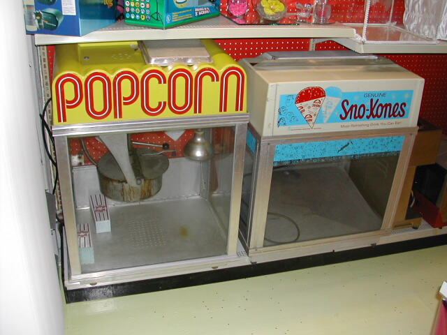 Popcorn and Sno Kone machines to rent!