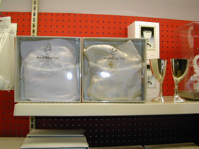Bride's purses & silverplate toasting cups