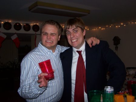 Tom and I at the Kolar X-Mas Party 05