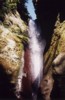 The falls, carved 100 feet into the cliff