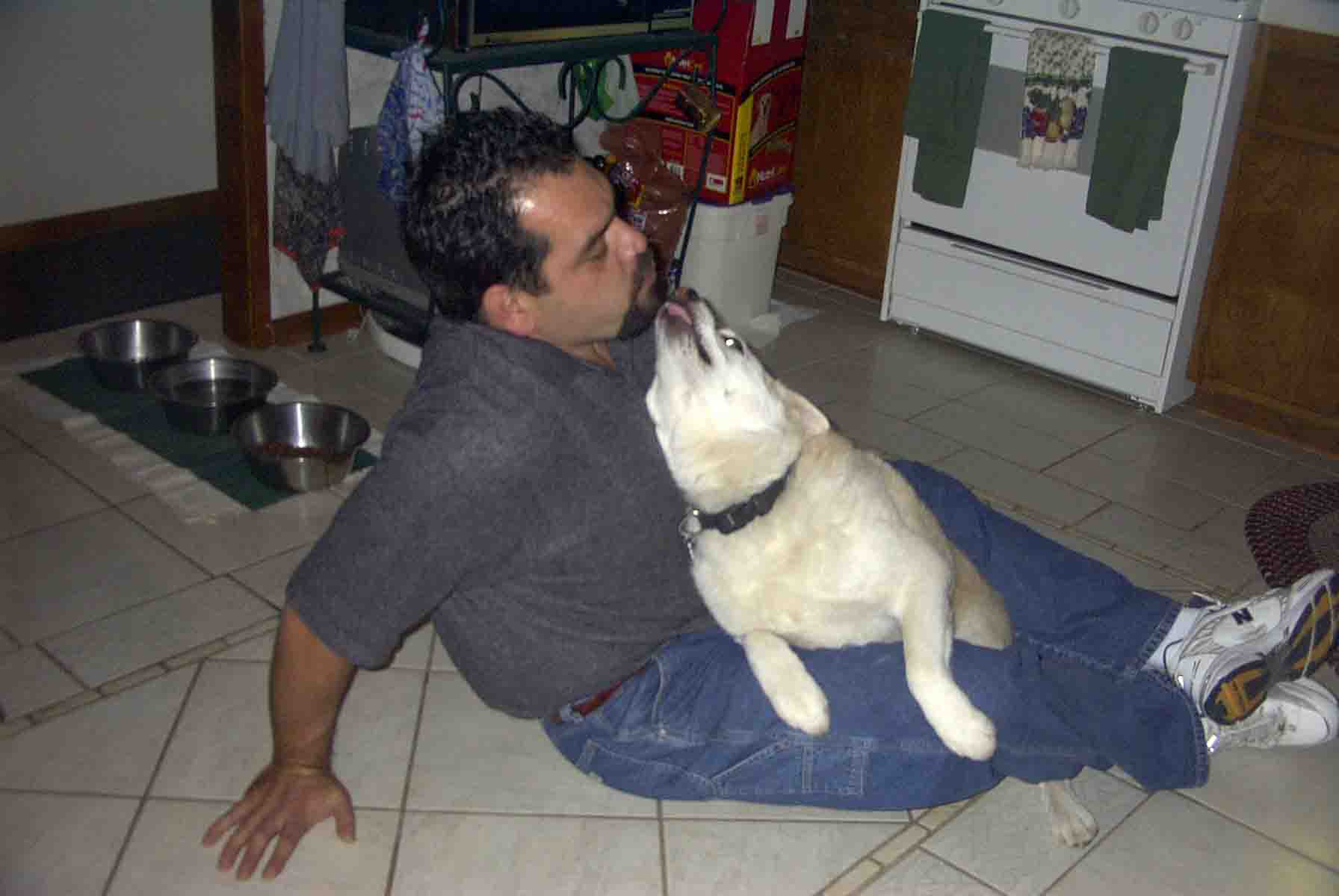 Buster loved his Daddy soooo much..He could play rough and act like a&nbsp; big puppy all over again