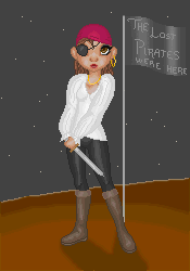 A Saisana base from Sabraelle's Garden again. Love this base! It's an entry for Tina 'n' Ren's 'Space pirate' contest. I'm not too sure about the sleeves, but I love the rest of it!