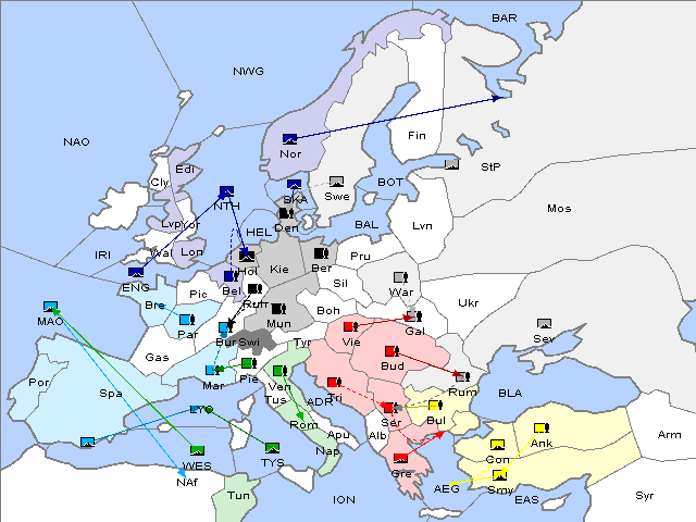 Map Fall 1902 Movement