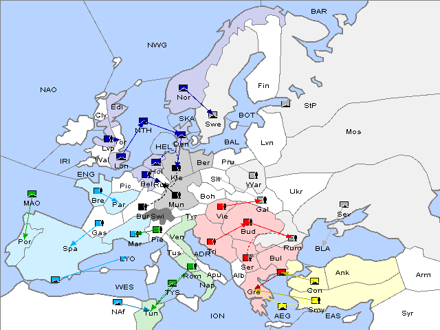 Map Spring 1903 Movement